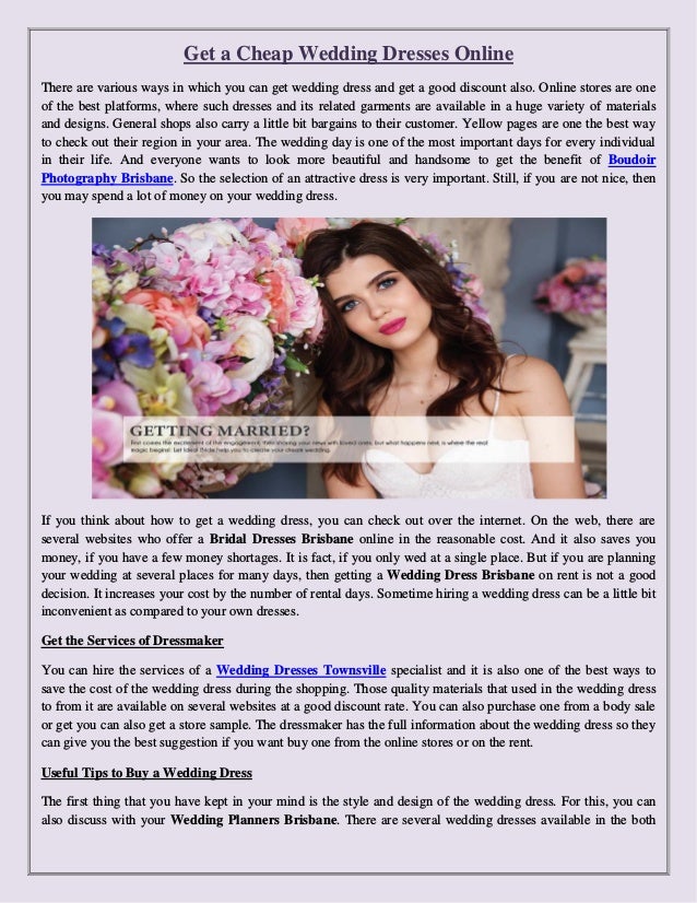 Get A Cheap Wedding Dresses Online