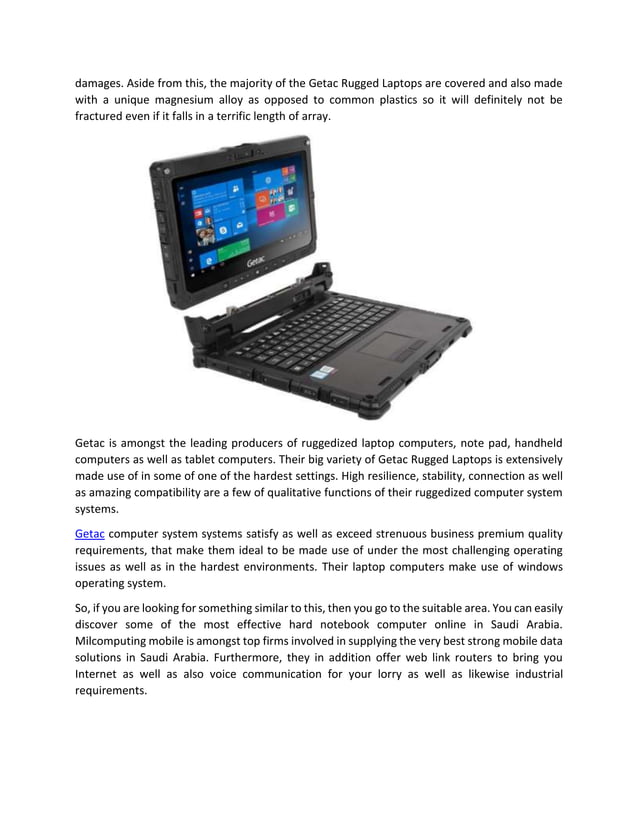 Getac Rugged Laptops purchase Online in Saudi Arabia
