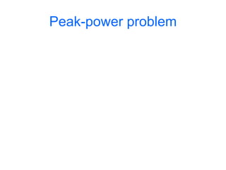 Peak-power problem
 
