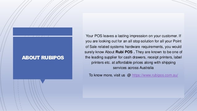 Get All Pos Equipment Under One Roof In Australia
