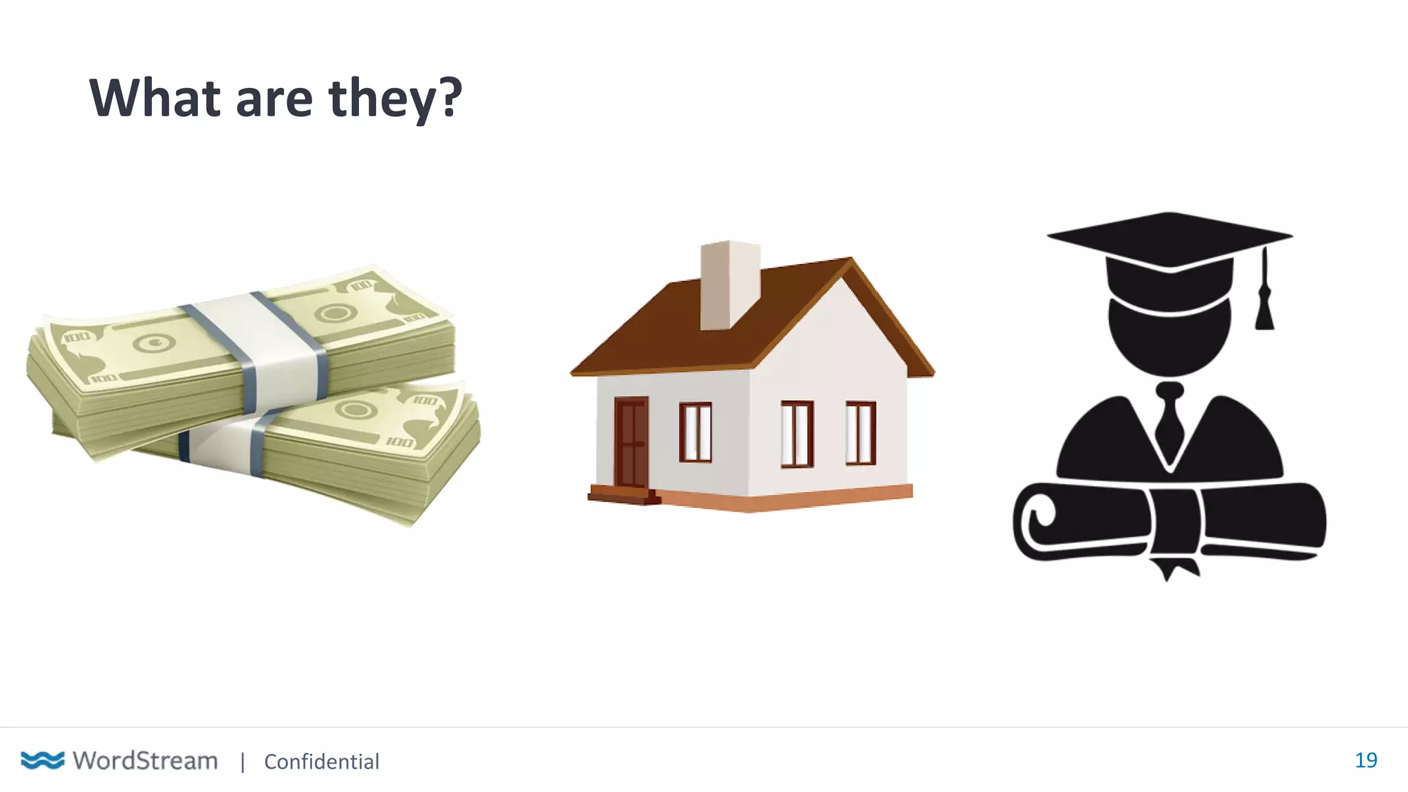 | Confidential 19
What are they?
 