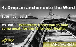 4. Drop an anchor onto the Word
 