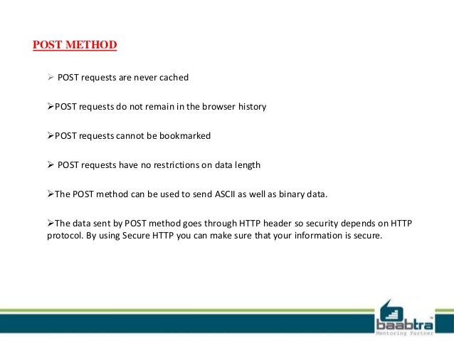 Get and post methods