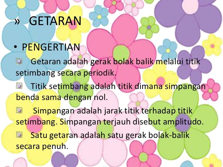 Getaran dan gelombang