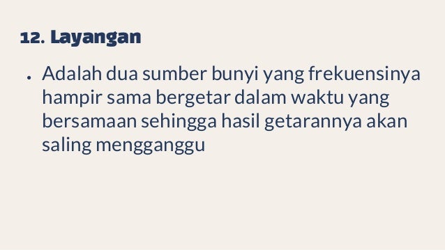 Getaran Dan Gelombang Bunyi