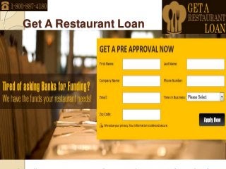 Get A Restaurant Loan
 