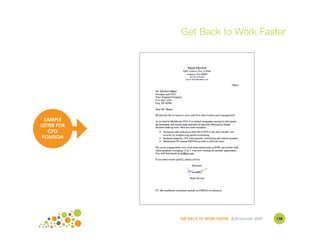 Get Back to Work Faster




  SAMPLE
LETTER FOR
   CFO
 POSITION




             GET BACK TO WORK FASTER ©Jill Konrath 2009   138
 