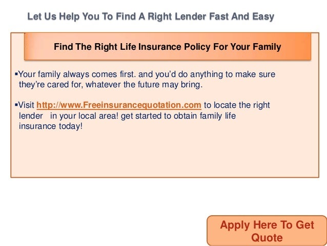 Get Benefited With Family Life Insurance Policy And Secure Family Future