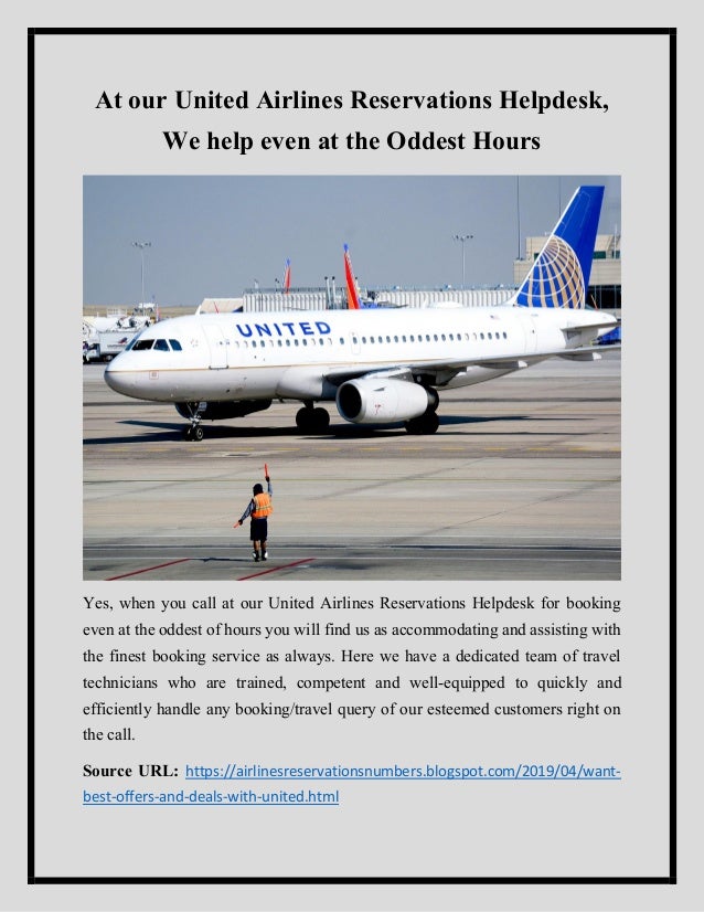 Get Best Offers And Deals With United Airlines Reservations