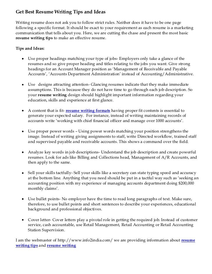 get best resume writing tips and ideas professional resume writing tips