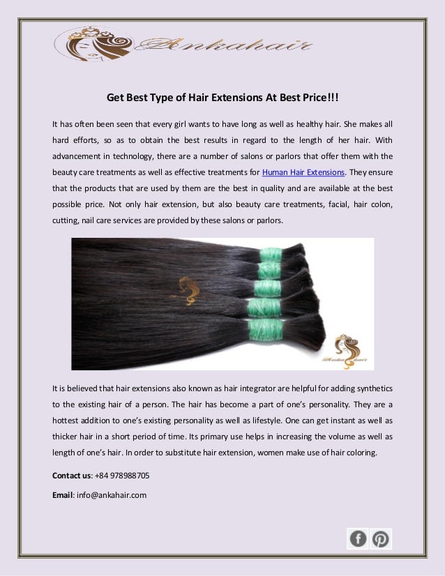 Get Best Type Of Hair Extensions At Best Price