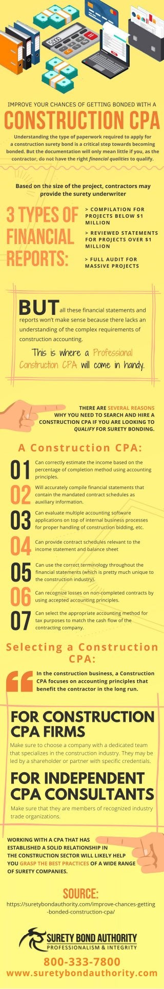 Improve Your Chances of Getting Bonded With a Construction CPA