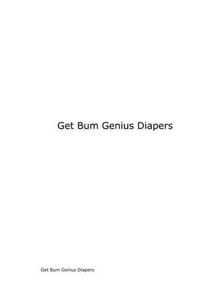 Get Bum Genius Diapers




Get Bum Genius Diapers
 