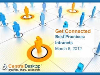 Get Connected
Best Practices:
Intranets
March 6, 2012
 