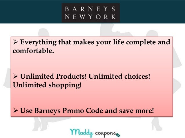 barneys promo code 2019