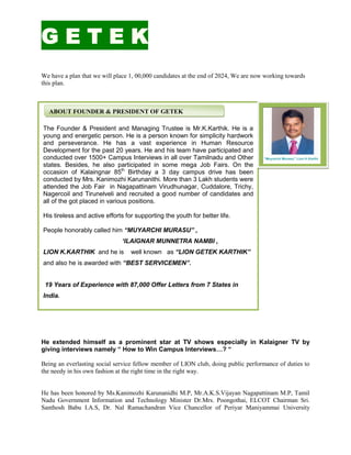 Getek Profile | PDF