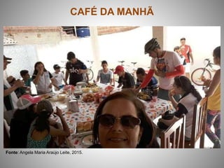 CAFÉ DA MANHÃ
Fonte: Angela Maria Araújo Leite, 2015.
 
