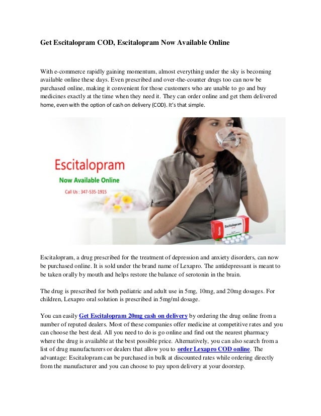 Order lexapro online