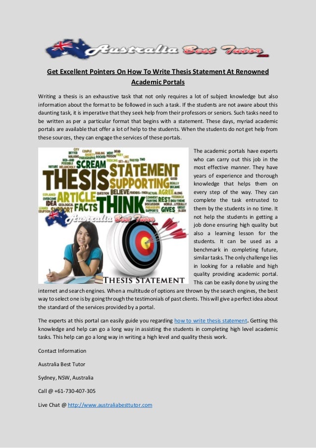 What makes a strong thesis statement picture
