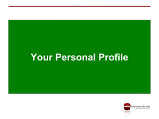 Your Personal Profile 