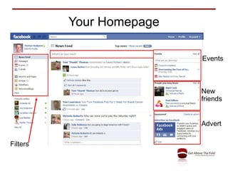 Your Homepage Advert New friends Events Filters 
