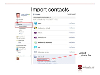 Import contacts Upload contacts file 