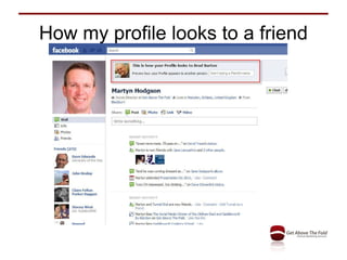 How my profile looks to a friend 