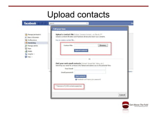 Upload contacts 