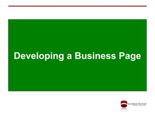 Developing a Business Page 