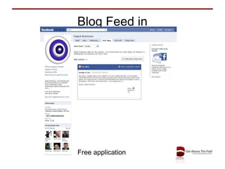 Blog Feed in Free application 