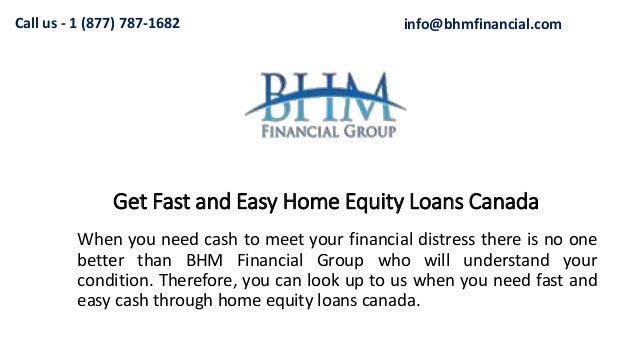 Get Fast and Easy Home Equity Loans Canada
