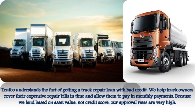 Get finance and pay for freight truck repairs