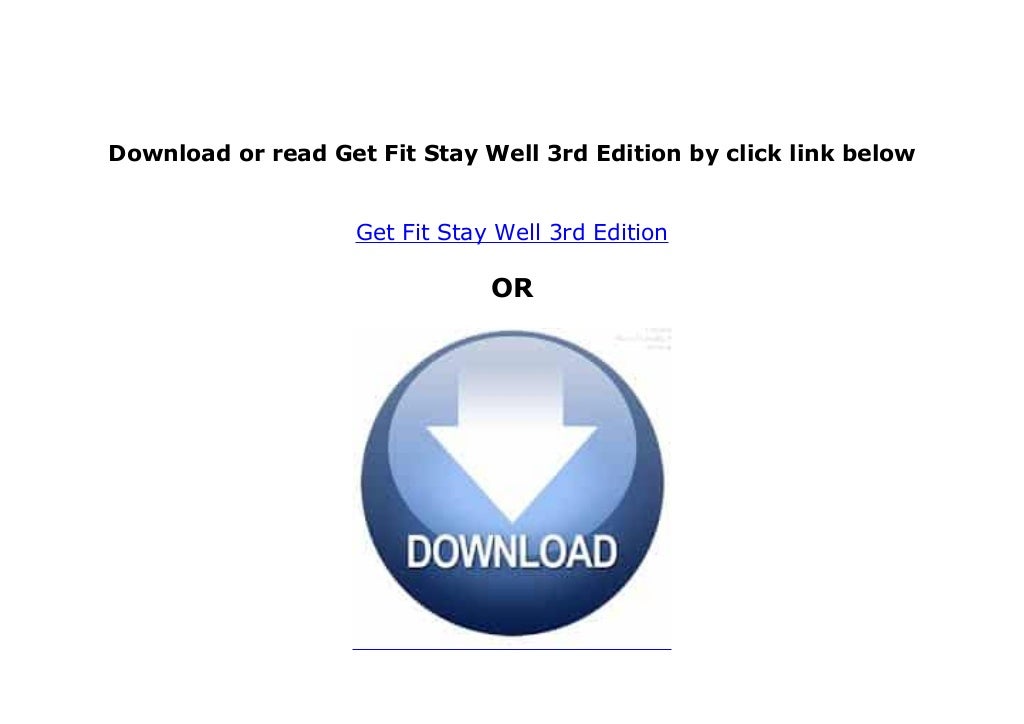 epub_ library Get Fit Stay Well 3rd Edition