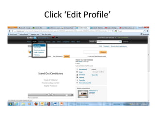 Click Edit Profile
 