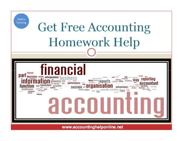 Accounting help homework