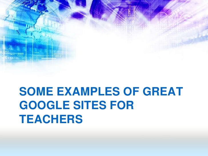 Get Going with Google Sites for Teachers