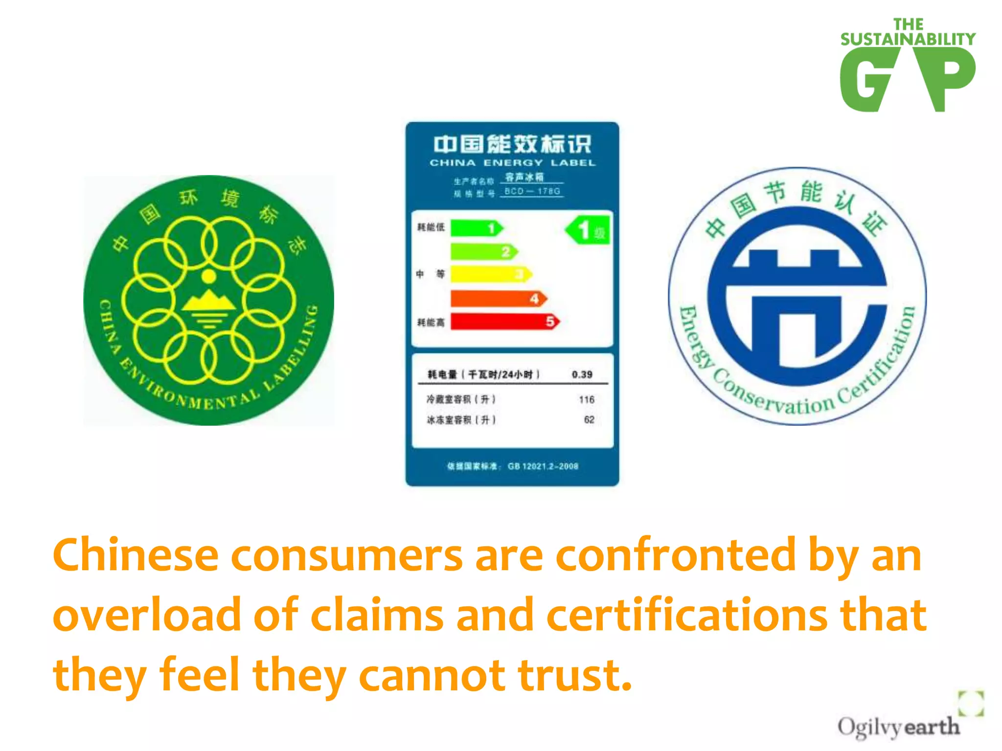Chinese consumers are confronted by an overload of claims and certifications that they feel they cannot trust.