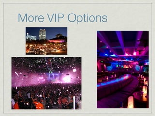 More VIP Options
 