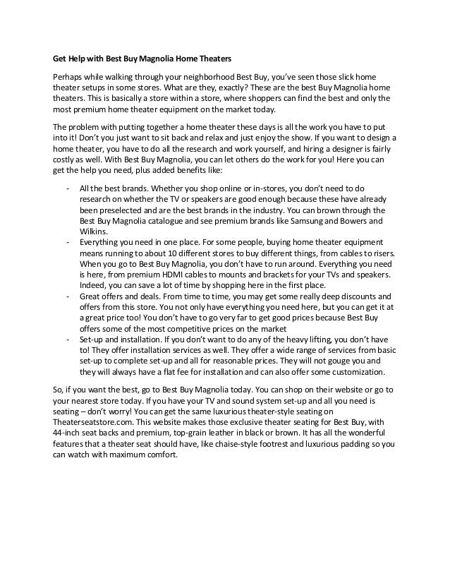 best buy magnolia home theater