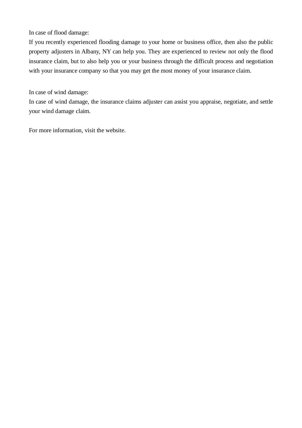 Get help with claims by hiring professional insurance claims adjusters