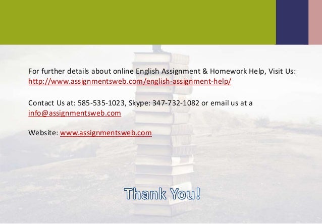 Online english assignment help