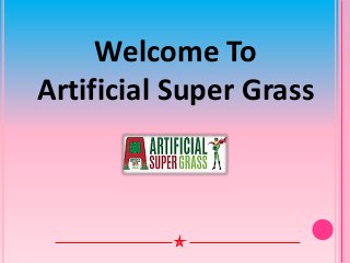 Welcome To
Artificial Super Grass
 