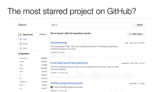 The most starred project on GitHub?
 