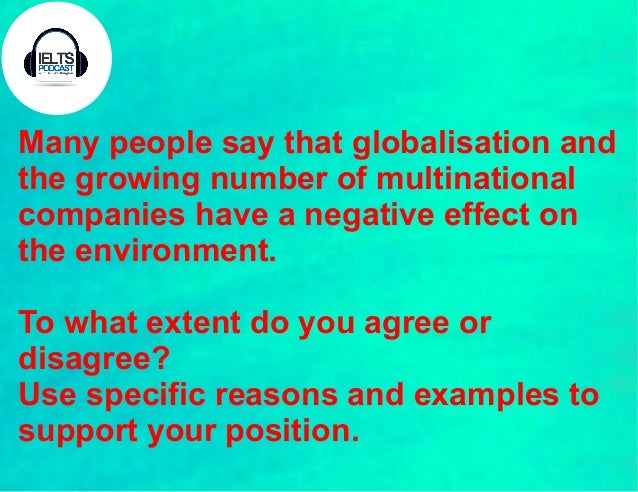 Essay questions environment