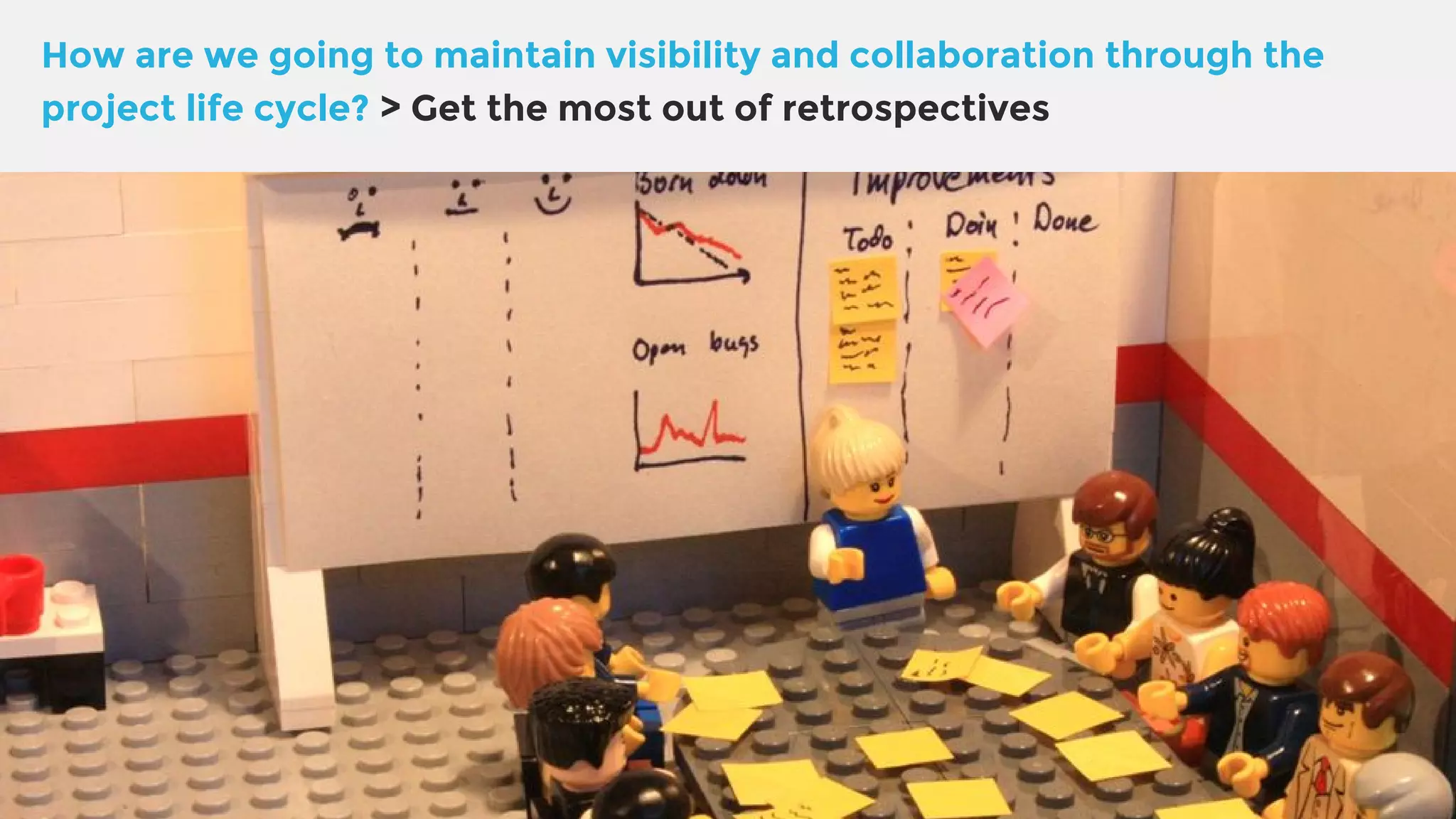 How are we going to maintain visibility and collaboration through the project life cycle? > Get the most out of retrospectives 