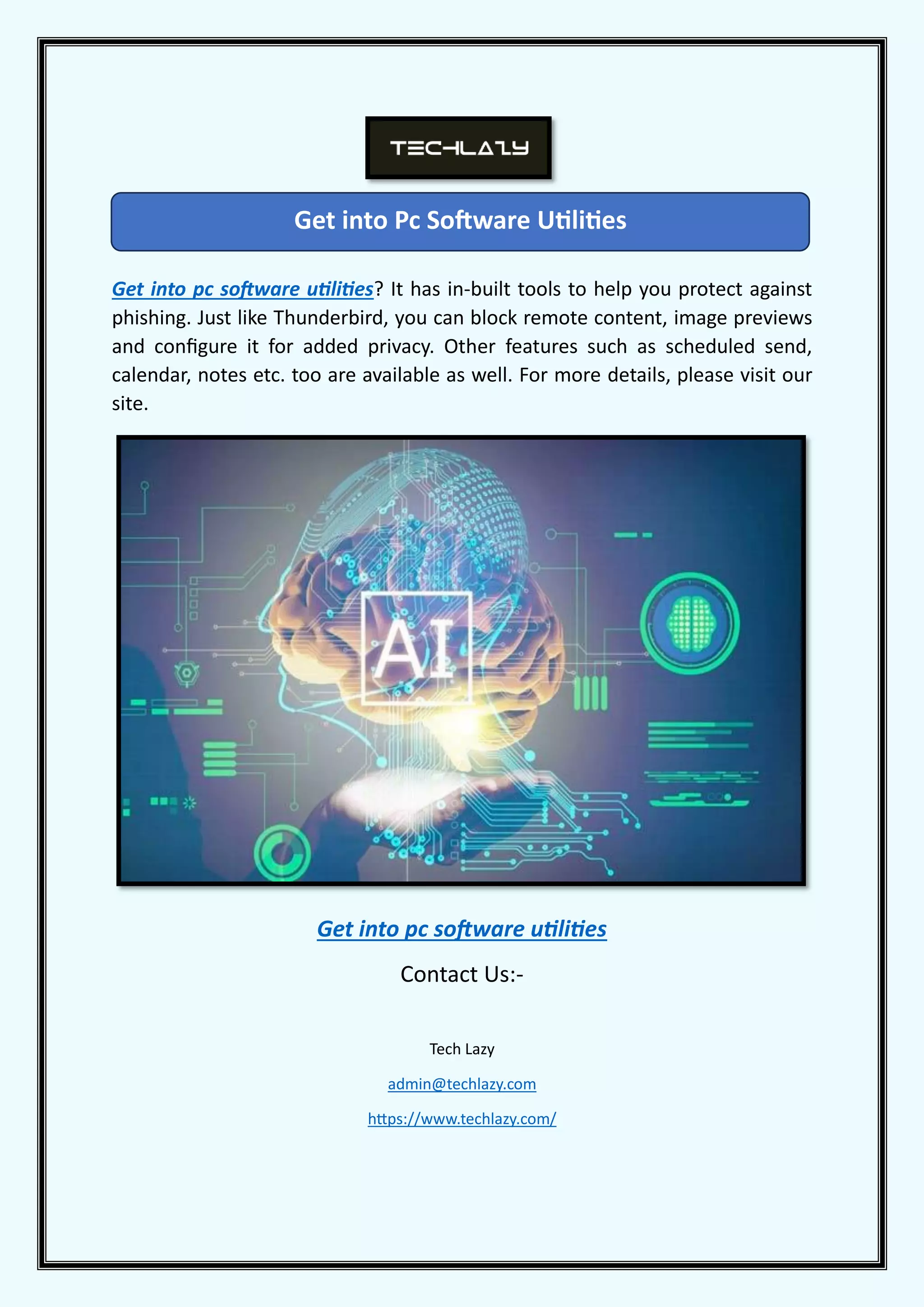 Get Into Pc Software