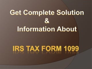Get IRS Tax Form 1099 Online