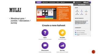 Membuat game pembelajaran dengan Kahoot | PDF