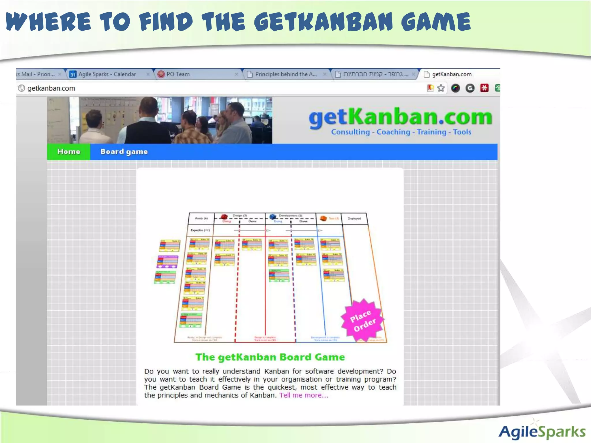 Where to find the getkanban game