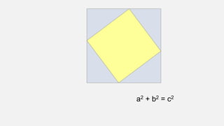 a2 + b2 = c2
 